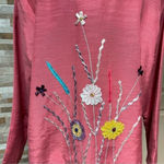 Alex Kim Vintage Blazer Jacket Floral 3D Art Sz 1X Pink Photo 6