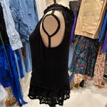 Ro & De Y2K style lace crinkle sleeveless top boho ribbed goth whimsy fairy Photo 5