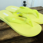 Puma NWOT Sandy Flip Flop Neon Yellow Lime Women's 10 Photo 0
