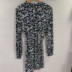 Boden‎ Easy Yoke Mini Jersey Dress | Heart Bloom Floral | Size 10 White Photo 3