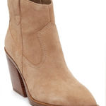 Vince Camuto Gredile Pointed Toe Boot in Tortilla Women's Tan Suede Ankle Boots Photo 0