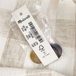 Madewell NEW  Linen Blend Tulip Hem Mini Skirt Undyed NE700 Check Print Size 00 Photo 8