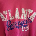 Gildan Atlanta Georgia USA Pink Hooded Sweatshirt Size‎ Large Photo 1
