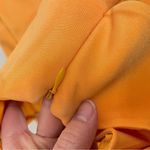 Halston Heritage  Marigold Orange Bodycon Strappy Cocktail Dress Womens S Mini Photo 3