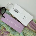 Roberta Einer Rainbow Bodycon Midi Dress Pastel Sheer Medium Large 10 Photo 10