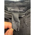 INC International Concepts Women's Black Embellished Ankle Cargo Pants Size 12 Photo 2