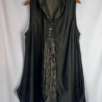 Terra SJ Apparel Structured Collar Sleeveless Green Mod Tunic Dress Size Medium Photo 9