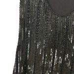 NAEEM KHAN Black Sequin Embellished Beaded Formal Dress XS S Photo 6