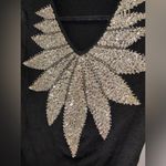 Vintage beaded sweater formal, form fitting size medium Black Photo 1