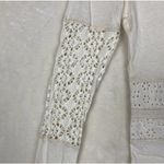 Free People We The Free Cream Crochet Eyelet Long Sleeve Top Size S Bohemian Photo 6