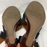 Franco Sarto BLACK LEATHER STRAPY WEDGE SANDAL 3.5” HEEL
6.5 LIKE NEW WORN X1 Photo 7
