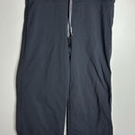 Women's Lululemon Size 4 Grey Wide‎ Leg Yoga Cropped Pant Athletic Gray Photo 0