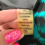 Calvin Klein Black & Jade Green Sheath Dress Square Neckline Size 8 Photo 8