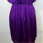 Soprano  Deep Purple Mini Dress V-Neck Feminine Lightweight Photo 2