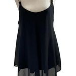 AB Studio Women Size Medium Black Blouse Shirt Top Sleeveless 8-319 Photo 0
