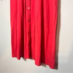 J. Jill Button Up Shirt Dress Collared Pink Pima Cotton Size Medium Knee Length Photo 3