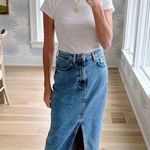 AGOLDE Leif Longline Denim Skirt in Wash Swing Size US 27 Photo 12