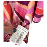 Trina Turk Pink Bold Bright Bell Sleeve Abstract 60s Shirt Dress Medium NEW Photo 6