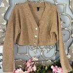Wild Fable Sweater  Comfy Shrug Fluffy Cardigan Button Crop Womens XS Oversized Photo 0