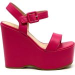 Soda Fuschia Platform Wedge Sandal Photo 3