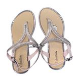 Chatties Pink Jelly Glam crystal / gem embellished Comfort Sandal . Size 6 Photo 5