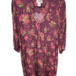 Route 66  Maroon Floral Deess Photo 0