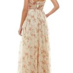 NEW City Studio Floral Dot Corset Maxi Gown in Light Yellow Size undefined Photo 1
