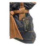 Dead stock Vintage La Covina Patchwork Black and Tan Leather Shoulder Bag Photo 2
