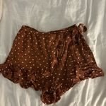 American Eagle  brown and white polkadot skort Photo 0