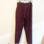 J.‎ Jill Pants Women’s Size Med Red Plaid Ponte Slim Leg Business Office Black Photo 1