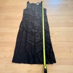 Valerie Stevens NOWT  Pure Linen Black Sleeveless Midi Dress Size 8 Photo 3