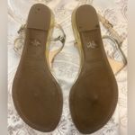 Marc Fisher  Giver Gold Embellished T-Strap Thong Sandals Women's Photo 3