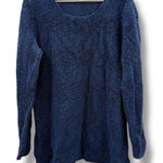 L.L. Bean Knit Pullover Sweater Women’s Size XL Navy Blue Long Sleeve‎ Crew Neck Photo 0