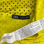 ZARA  Yellow Polka Dot Midi Dress Size Large Photo 3