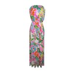 Lilly Pulitzer  x Target Maxi Long Dress Nosey Posey‎ Strapless Floral Size Small Photo 2
