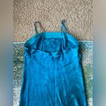 Jaclyn Smith Vintage 2002 Studio teal Asian print maxi slip dress, size medium Photo 7