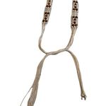 Macrame Boho Beaded Tie belt Photo 3