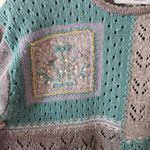 Jantzen Vintage Floral Eyelet Hand Embroidered Sweater Women’s Size XL Cottage Photo 4