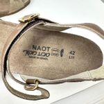 Naot Aubrey Wedge Sandal Suede Nubuck Brown Size 42 Photo 5