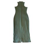 Papaya  Green Halter Neck Sheath Midi Dress Photo 8