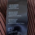 UO iets Frans Brown Seamless Long Sleeve Ribbed Striped Bodycon Sweater Dress XS Photo 6