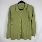 Sigrid Olsen  Green Ribbed Women's Sweater Photo 0