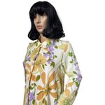 Vintage 60’s unbranded Yellow Floral Maxi Dress & Matching Coat Set medium Photo 14