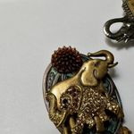 Lot Of 3 Beautiful Rhinestone Elephant Brooch Pins Photo 3