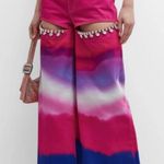 NWT AREA Embellished Ombré Wide Photo 0