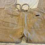 Sanctuary Clothing Women’s Tan Linen Cargo-Like Tie Waist Pants - Size 28 Photo 5