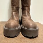 Madden Girl Crow Lug Sole Knee High Boots Chunky Brown Vegan sz 7 Photo 6