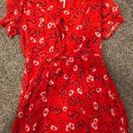Free People  Red Floral Romper  Photo 3