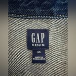 Gap  Blue Denim Shirt Dress Photo 5