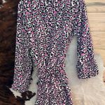 Victoria's Secret  Pink and Black Leopard Print Robe Photo 3